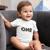 First Birthday Boy Modern Onesie - 1st Birthday Onesie - First Birthday Boy Onesie - Cute One Birthday