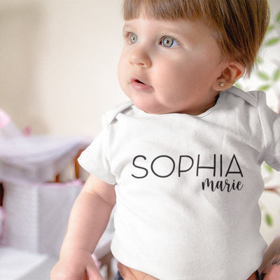 Personalized Name Baby Onesie - Custom Name Baby Onesie - Custom First Name Onesie - Personalized Baby Clothes - Name Baby Onesie