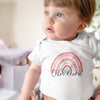 Personalized Name Baby Girl Onesie - Cute Baby Girl Clothes - Pink Rainbow Custom Name Onesie - Rainbow Onesie - Baby Girl Onesie