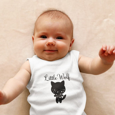 Boho Wolf Baby Onesie - Wolf Baby Clothes - Little Wolf Boho Onesie - Pregnancy Announcement Onesie