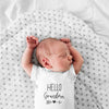 Grandma Baby Onesie - Grandma Baby Clothes - Hello Grandma Onesie - Pregnancy Announcement Onesie - Cute Baby Clothes
