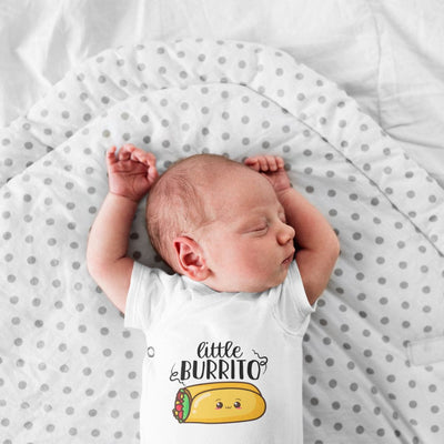 Funny Baby Shower Gift - Taco Onesie - Little Burrito Onesie - Funny Baby Clothes - Food Onesie