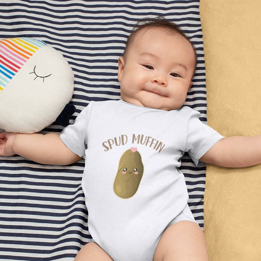 Funny Baby Onesie - Spud Muffin Baby Onesie - Vegetable Baby Clothes - Cute Baby Onesie - Baby Onesie