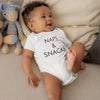 Nap Time Baby Onesie - Funny Naps And Snacks Clothes - Cute Baby Shower Gift