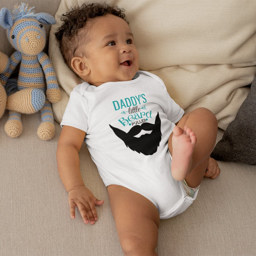 Father's Day Onesie - Father's Day Gift - Daddy's Little Beard Puller Baby Onesie - Funny Baby Clothes - Daddy Onesie