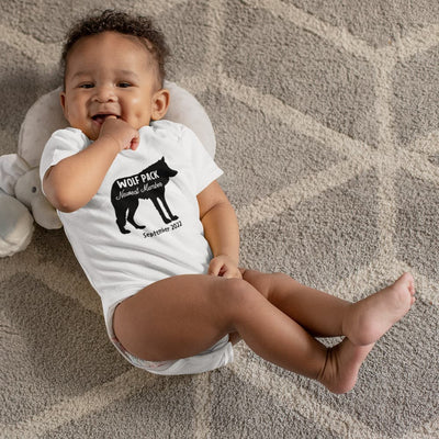 Cute Baby Clothes - Wolf Baby Clothes - Newest Member Onesie - New To The Pack Onesie - New Baby Onesie