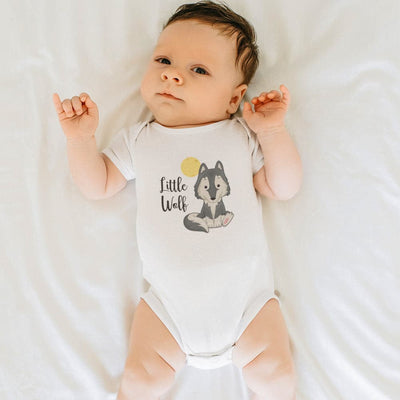 New Baby Gift - Cute Wolf Onesie - Little Wolf - Wolf Pack Onesie - Cute Announcement Baby Clothes